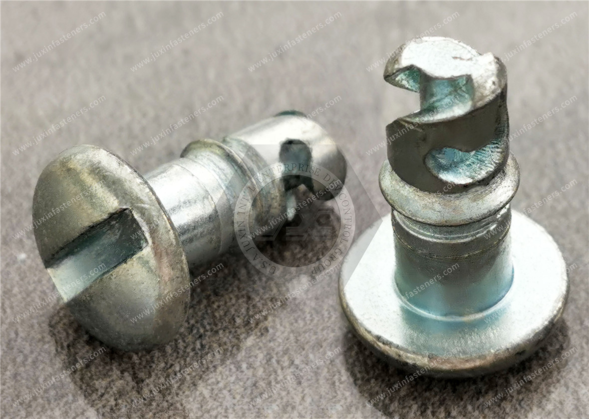 Vierteldrehungs-Befestigungsschrauben aus Kohlenstoffstahl, Farbe Zink Vierteldrehungs-Befestigungsschrauben aus Kohlenstoffstahl, Farbe Zink