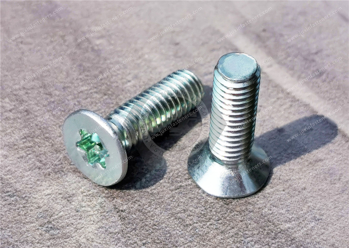 Manipulationssichere Torx-Flachkopfschrauben aus Stahl, Sicherheitsbefestigungen