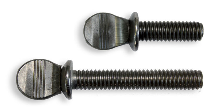 Flachkopf-Rändelschrauben aus Stahl mit Flansch, Material: Edelstahl SUS304, SUS316