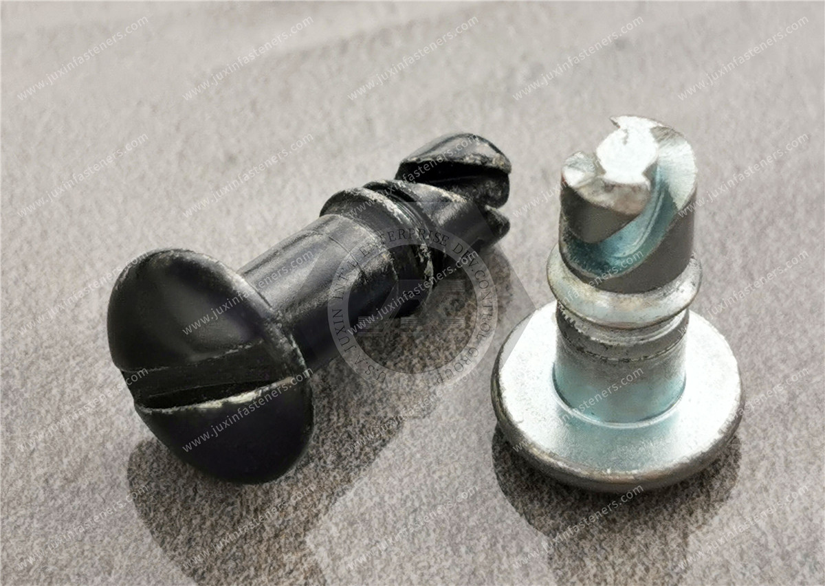 Vierteldrehungs-Befestigungsschrauben aus Kohlenstoffstahl, Farbe Zink Vierteldrehungs-Befestigungsschrauben aus Kohlenstoffstahl, Farbe Zink