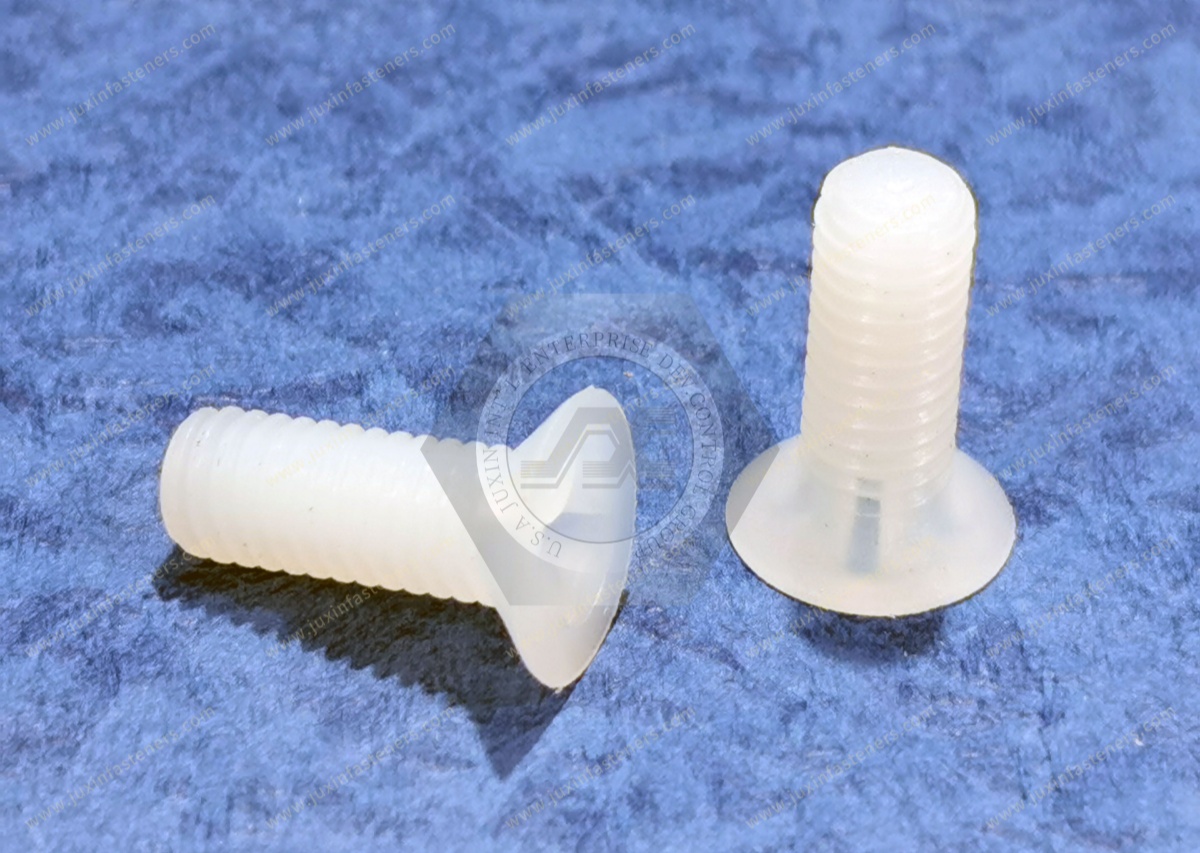 Metrische Nylon 66-Phillips-Flachkopfschrauben Metrische Nylon 66-Phillips-Flachkopfschrauben