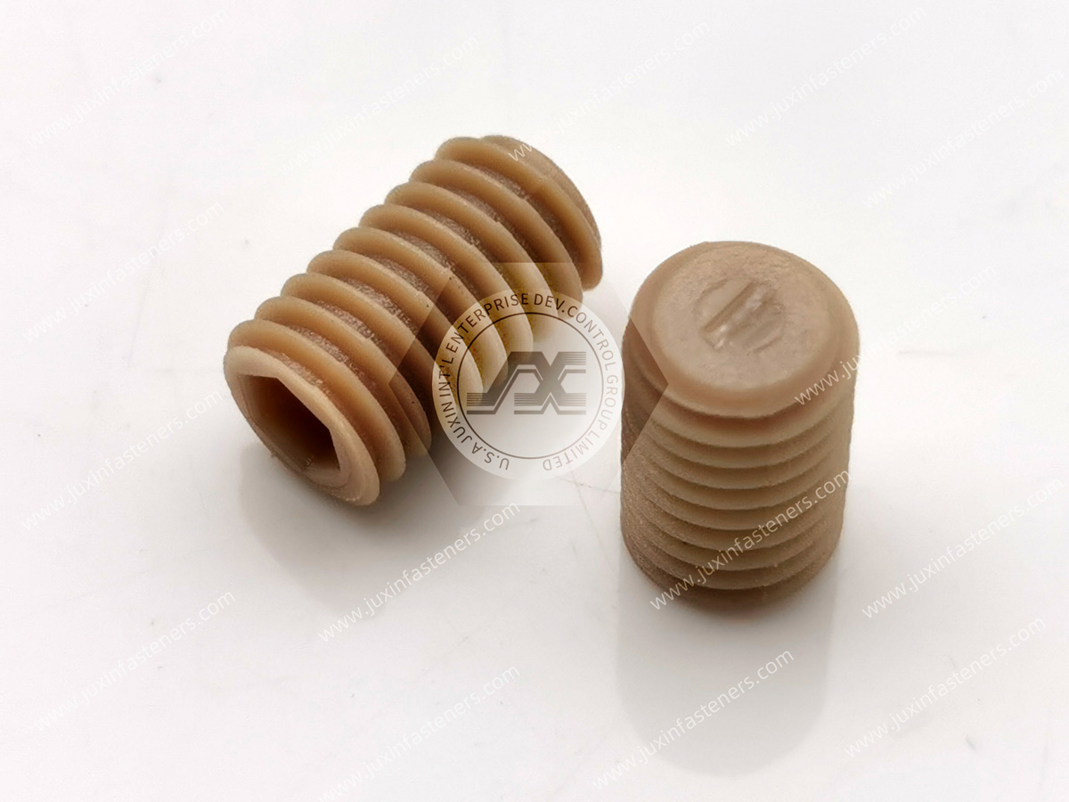 PEEK-Schrauben mit flacher Spitze PEEK-Schrauben mit flacher Spitze
