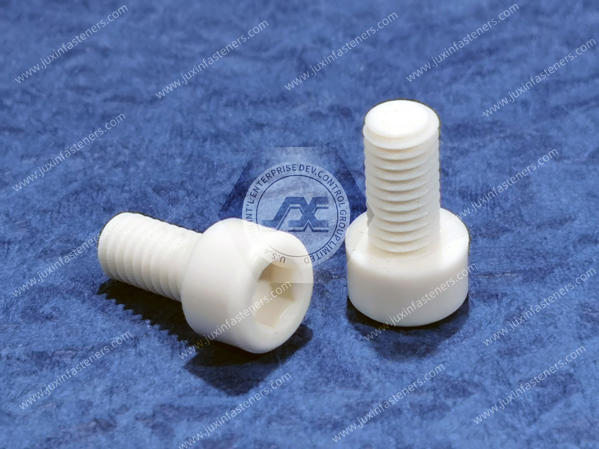 PTFE-Innensechskantschrauben mit gerändeltem Kopf