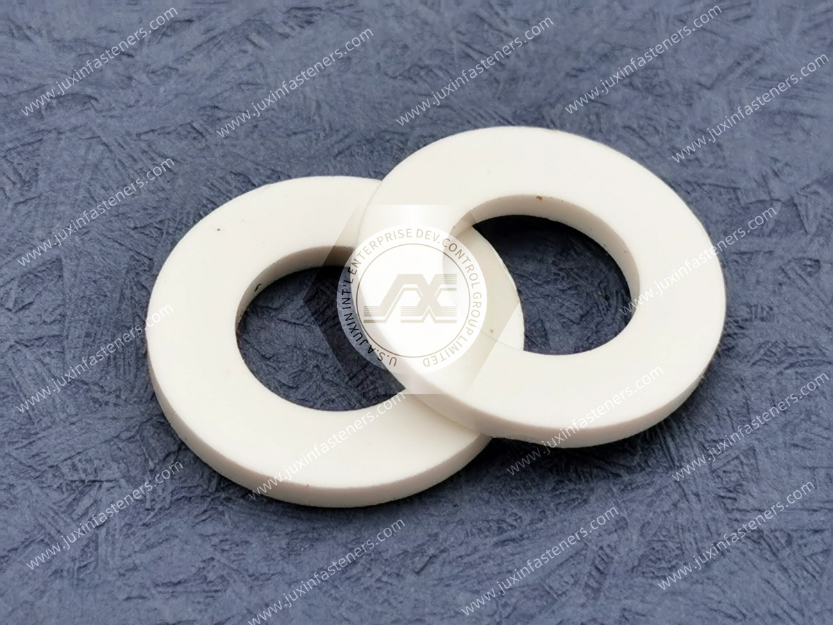 Flache PTFE-Kunststoffscheibe Flache PTFE-Kunststoffscheibe