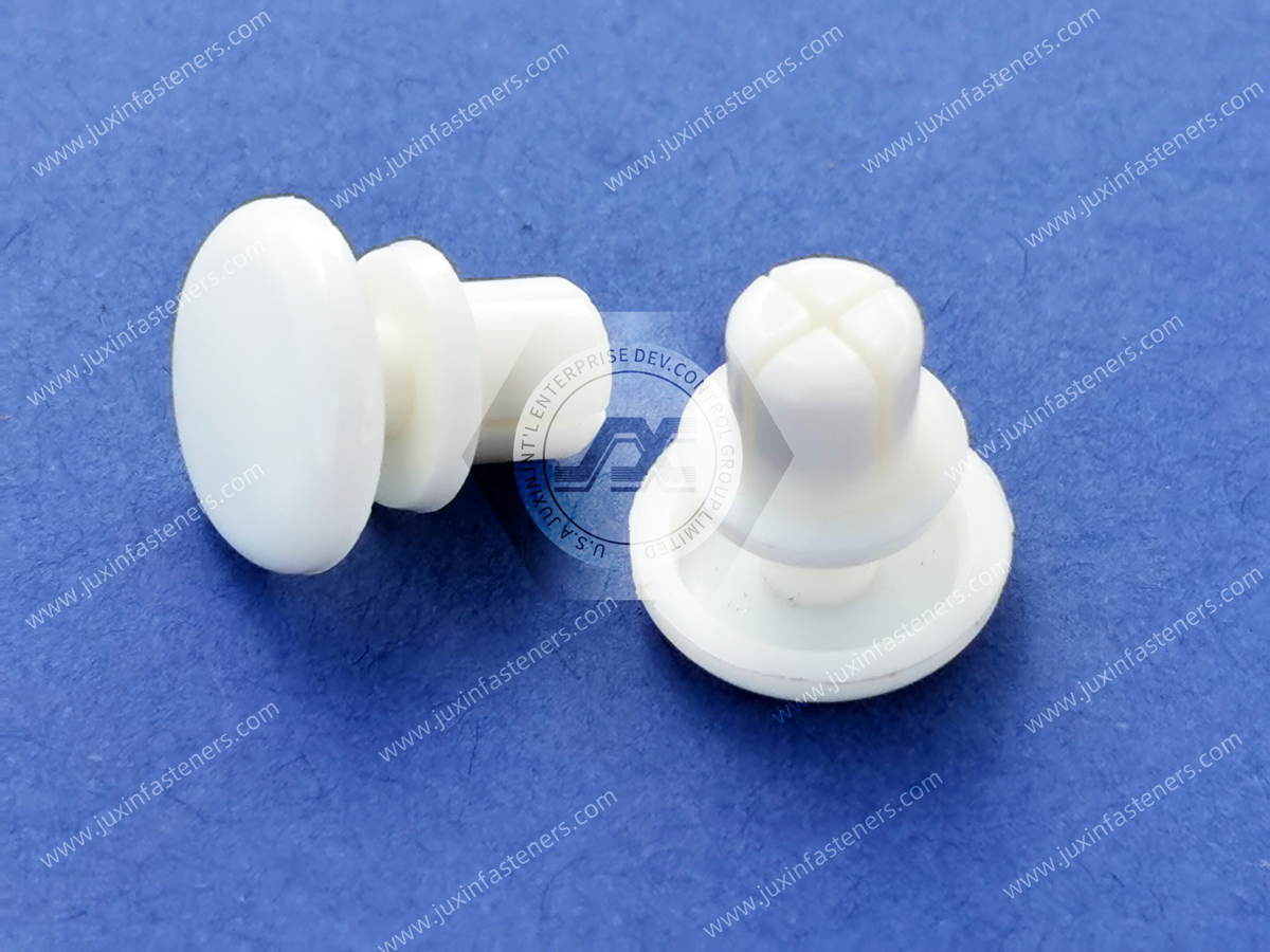 Weiße Schnappnieten aus Nylon66, R-Nieten Weiße Schnappnieten aus Nylon66, R-Nieten