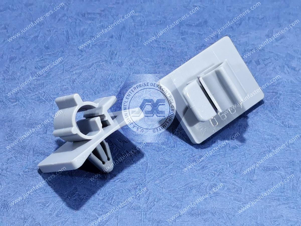 Grauer Nylon-Einsteck-Verriegelungsclip
