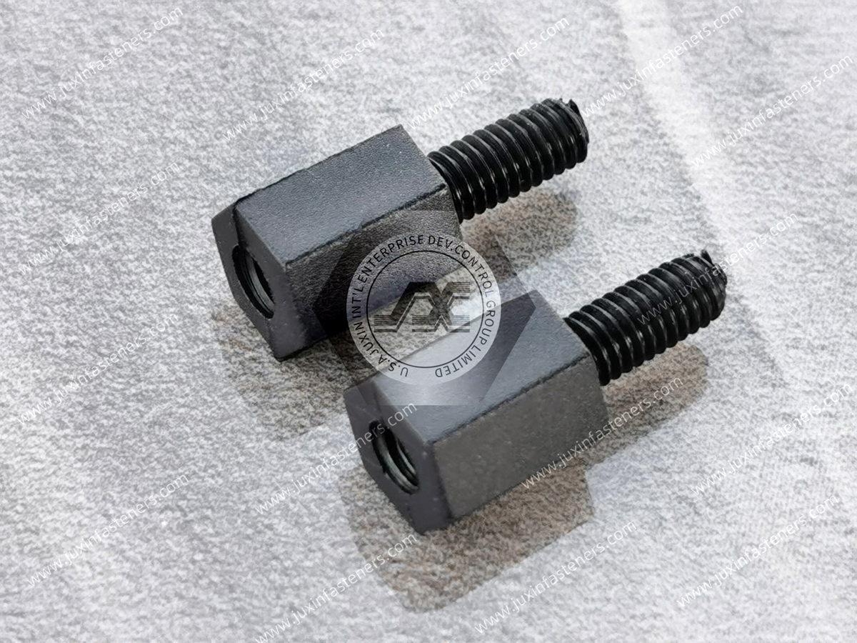 Schwarzer Nylon-Abstandshalter JX-HTS mit metrischem Innen- und Außengewinde