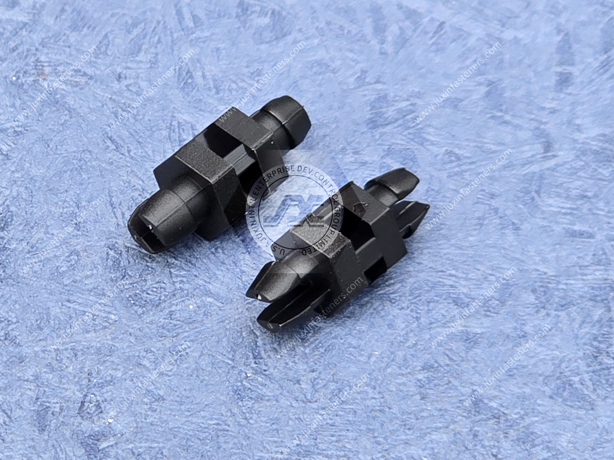 Schwarze Nylon-Leiterplattenhalterung mit Doppelverriegelung