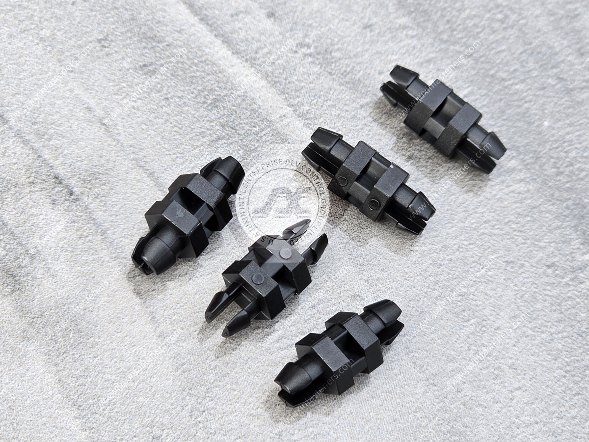 Schwarze Nylon-Leiterplattenhalterung mit Doppelverriegelung
