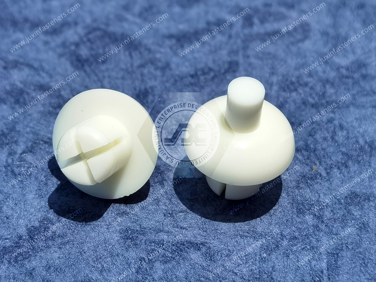 Weißer Nylon-Steckniet JX-GRS85