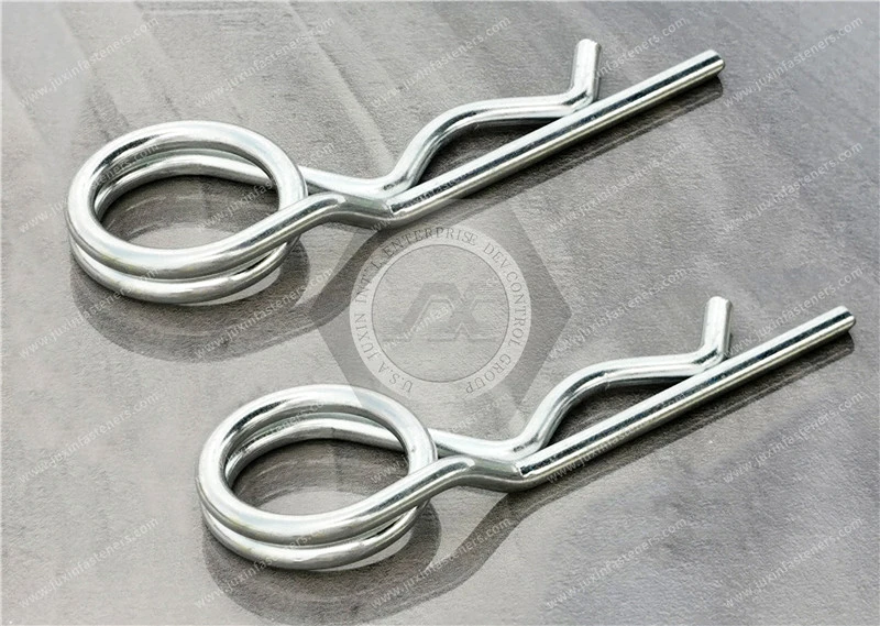 Federstecker, Traktoren und Maschinen f&uuml;r die Land- und Forstwirtschaft &ndash; Klappstecker und Federstecker (IDT ISO 7072:1993)
