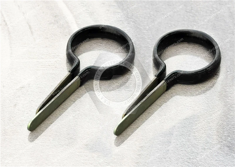 Kunststoff-Schlauchklemmen aus tauchgeformtem Draht/Gummi-Einzelschlauchklemmen/selbstsichernde Schlauchklemmen/einstellbare h&auml;ngende feste Schlauchklemmen/