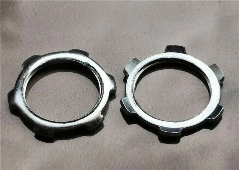 Sicherungsmuttern aus Kohlenstoffstahl f&uuml;r Metallrohrverschraubungen
