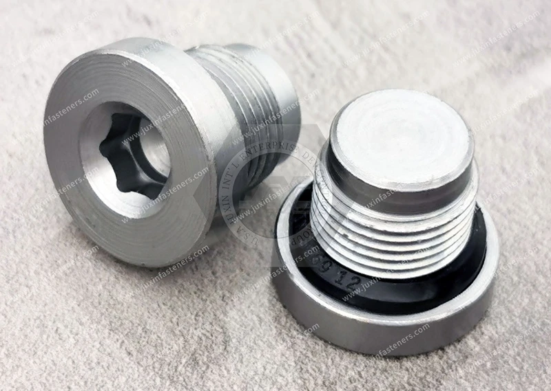 Kohlenstoffstahl, Oberfl&auml;chenbehandlung, Zink-Nickel-Legierung, Hohlsechskantstopfen &ndash; ED