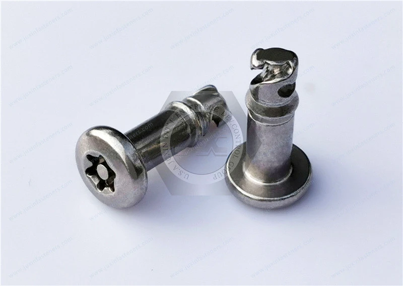 Manipulationssichere Halbrundkopf-Torx-Schrauben aus Edelstahl mit Stift, 1/4 Schnellverschlussschrauben, Sicherheitsverschl&uuml;sse