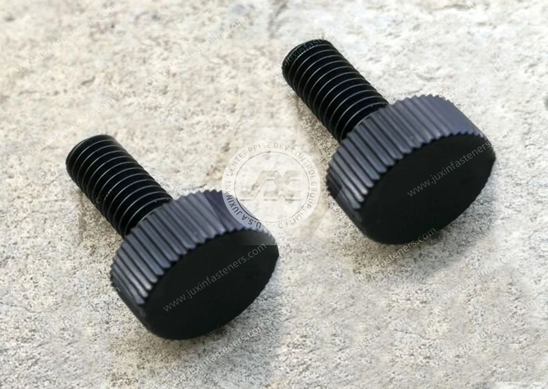 R&auml;ndelschrauben aus Nylon 66 mit Kunststoffkopf
