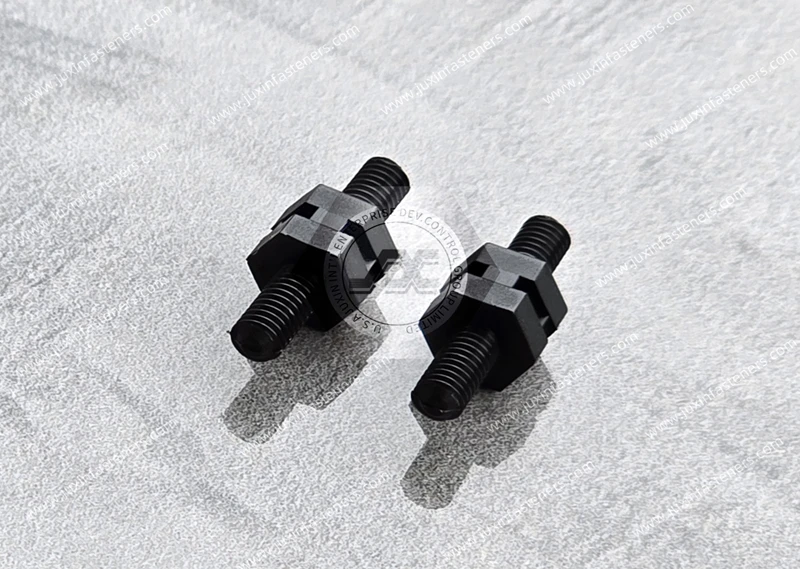 Schwarzer Abstandshalter mit Sechskantgewinde JX-GHTS-MM